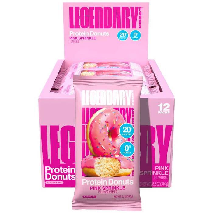 Protein Donut 12 Pack Pink Sprinkle