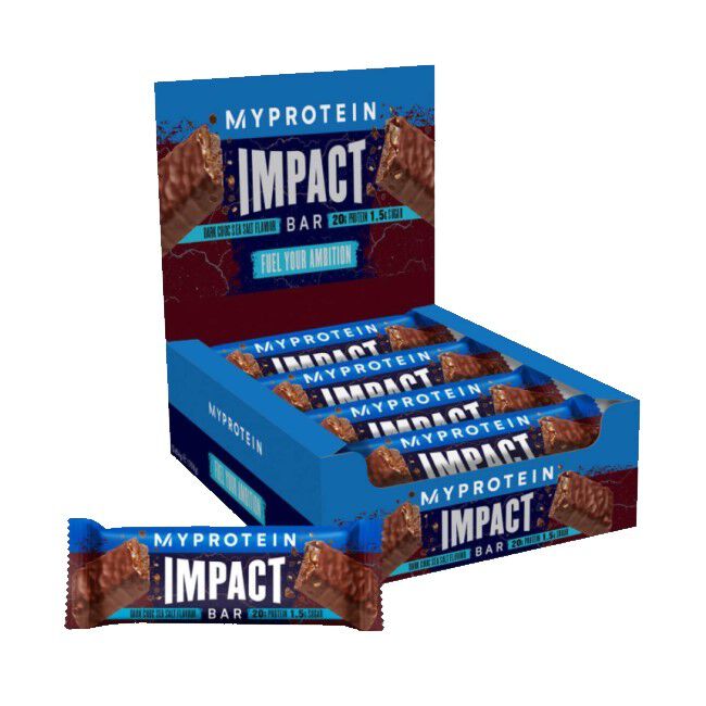 Impact Protein Bar 12 Bars Dark Chocolate Sea Salt