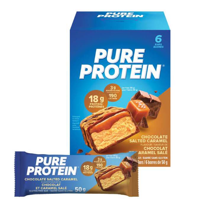 Pure Protein Bars 6 Bars Chocolate Salted Caramel Pure Protein Bars 6 Bars Chocolate Salted Caramel