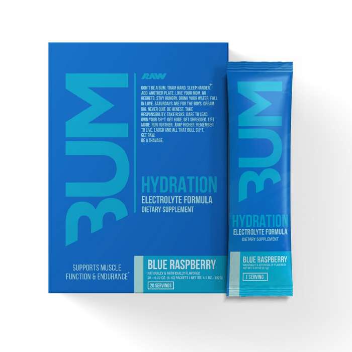 BUM Hydration 20 Servings Blue Raspberry