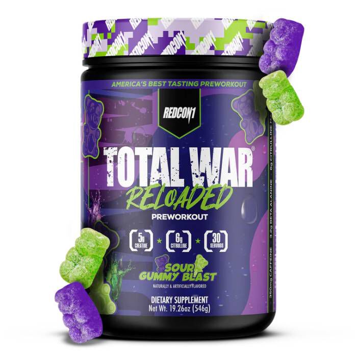 Total War Reloaded 30 Servings Sour Gummy Blast