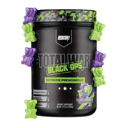 Total War Black Ops 20 Servings Sour Gummy Bear