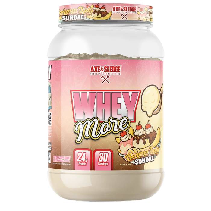 Whey More 30 Servings Banana Split Sundae