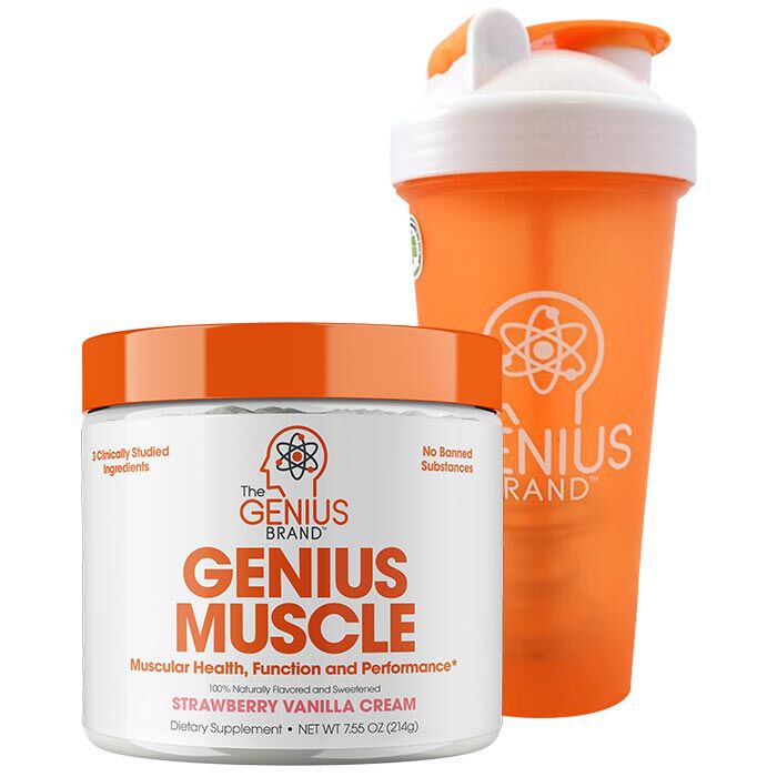 Genius Muscle Builder 30 Servings Strawberry Vanilla Cream