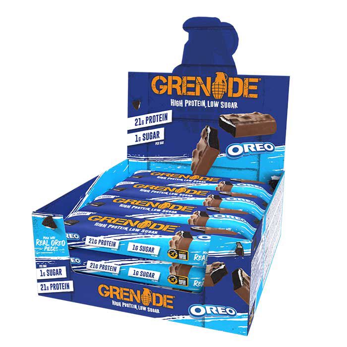 Grenade Protein Bars 12 Bars Oreo White