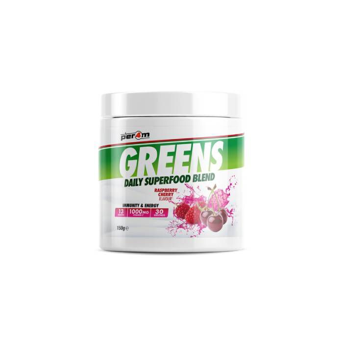 Per4m Greens 30 Servings Raspberry Cherry Per4m Greens 30 Servings Raspberry Cherry