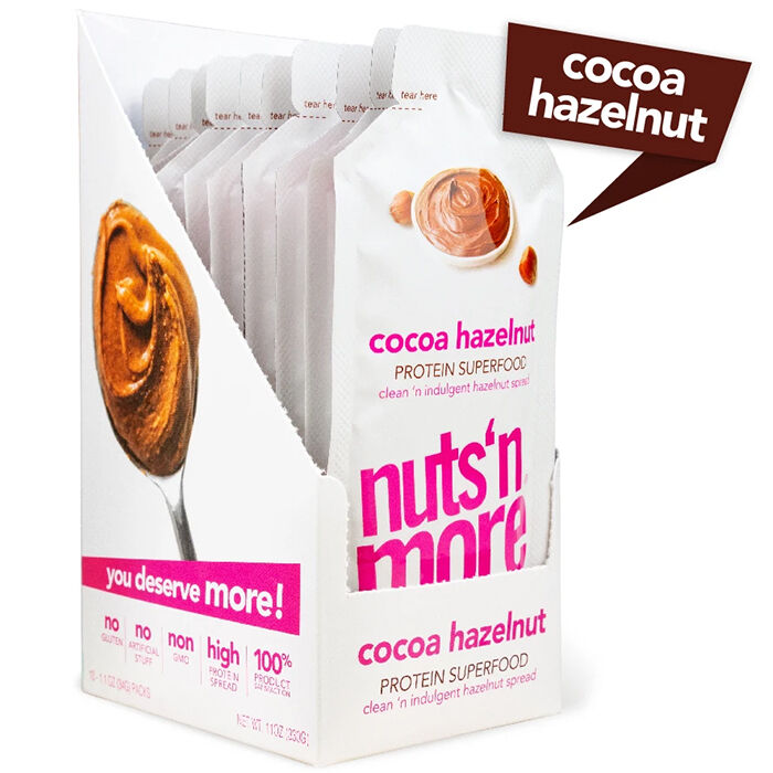 Nuts N More High Protein Peanut Butter 10 Pack Hazelnut Cocoa