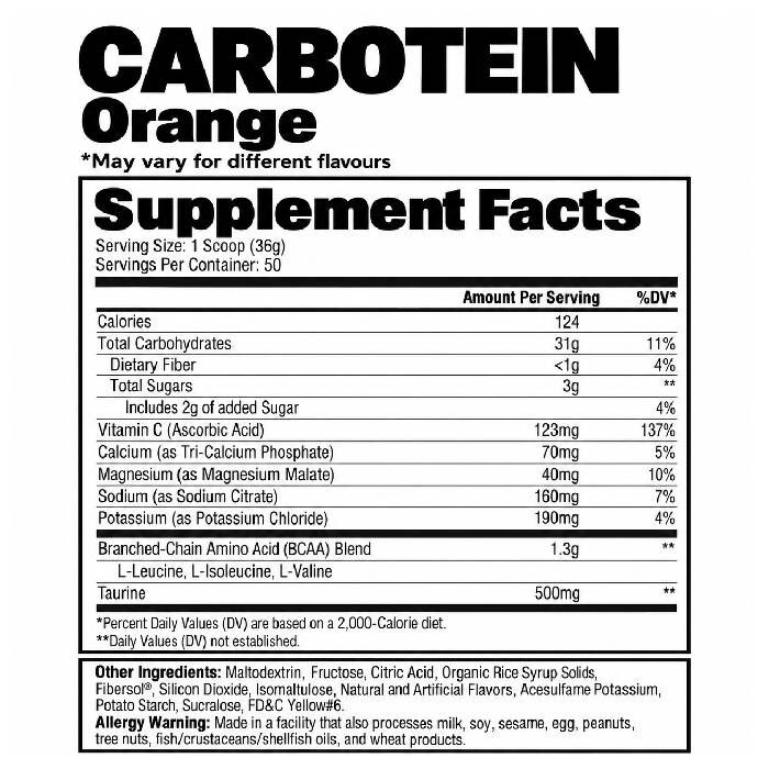 Carbotein 50 Servings Grape