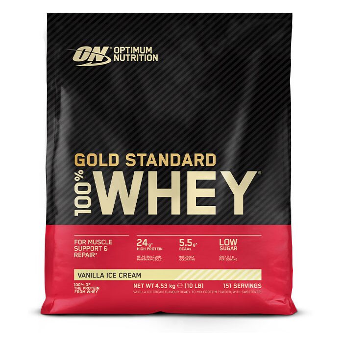 Gold Standard 100% Whey Protein 4.54kg Vanilla Ice Cream Gold Standard 100% Whey Protein 4.54kg Vanilla Ice Cream