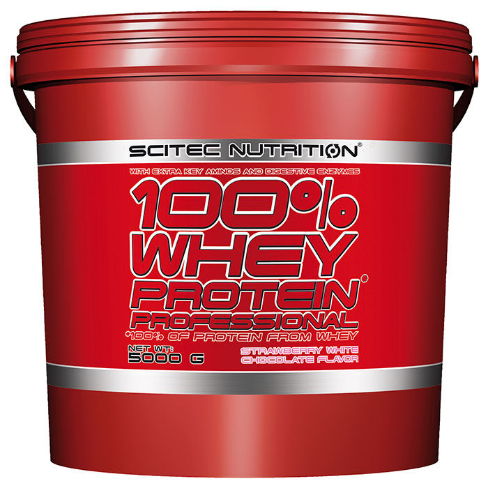 100% Whey Protein Professional 5000g Strawberry White Chocolate 100% Whey Protein Professional 5000g Strawberry White Chocolate