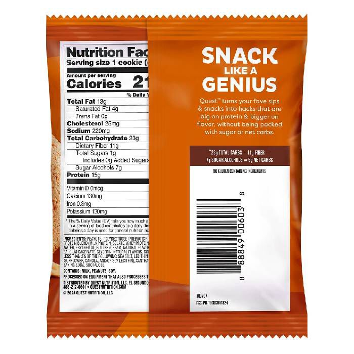 Quest Protein Cookie 12X59g Peanut Butter Quest Protein Cookie 12X59g Peanut Butter