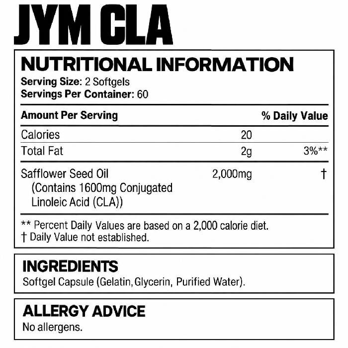 Jym CLA 120 Softgels Jym CLA 120 Softgels