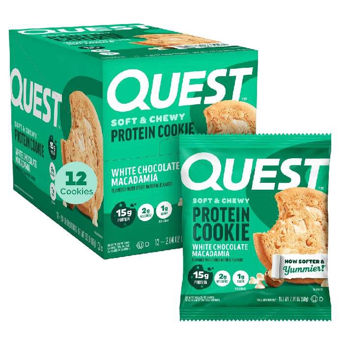 Quest Protein Cookie 12X59g Chocolate Chip Quest Protein Cookie 12X59g Chocolate Chip