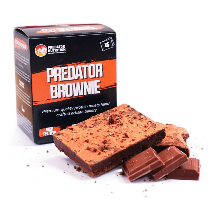 Predator Brownie Raspberry White Chocolate 5 X Brownies