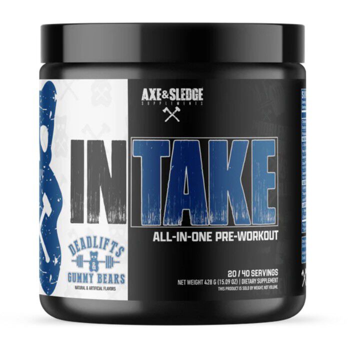 INTAKE 40 Servings Deadlifts and Gummy Bears INTAKE 40 Servings Deadlifts and Gummy Bears