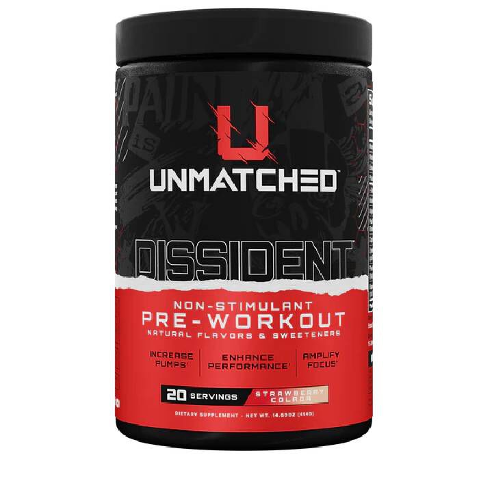 Dissident Pre-Workout 20 Servings Strawberry Colada Dissident Pre-Workout 20 Servings Strawberry Colada