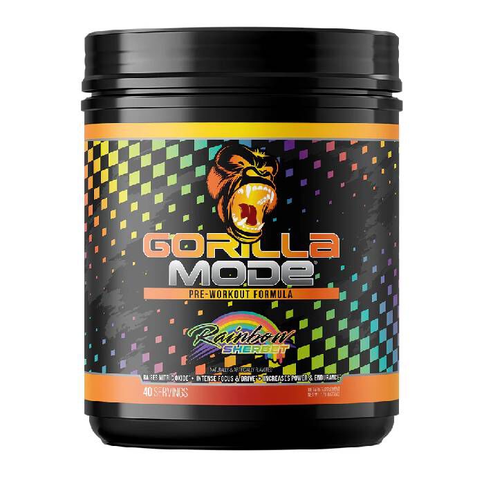 Gorilla Mode 40 Servings Rainbow Sherbet Gorilla Mode 40 Servings Rainbow Sherbet