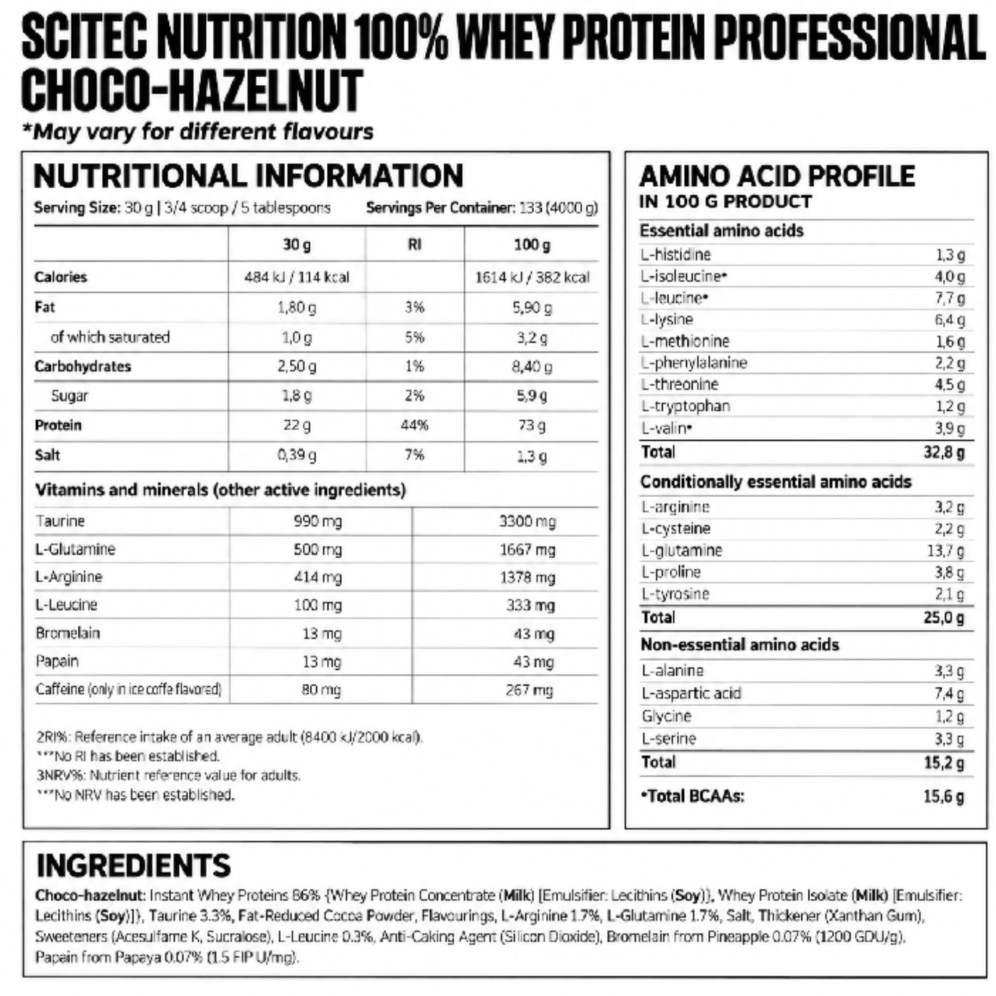 100% Whey Protein Professional 100% Whey Protein Professional