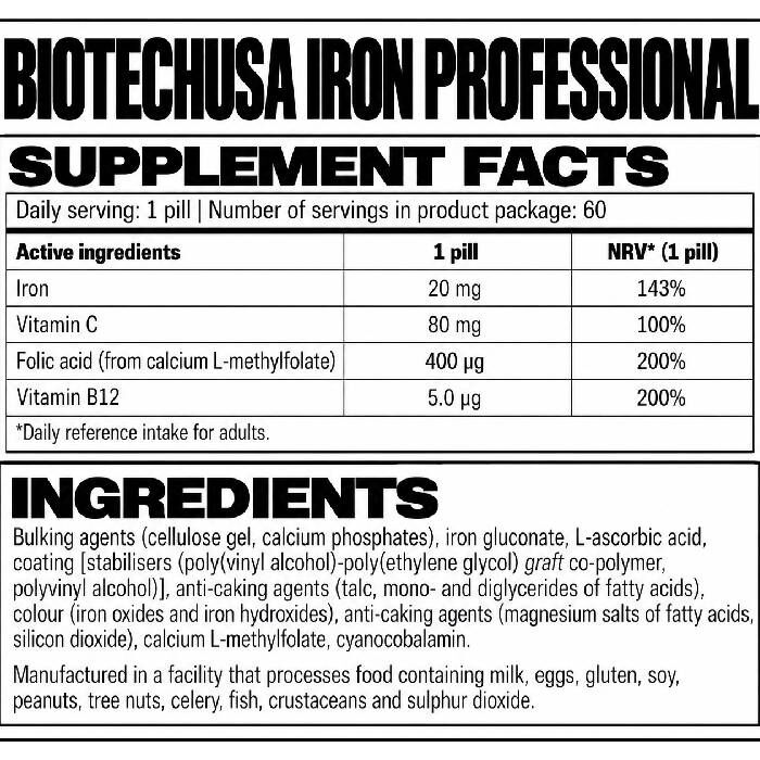 Iron Professional 60 Tablets Iron Professional 60 Tablets