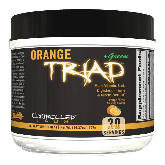 Orange Triad + Greens 30 Servings - Orange