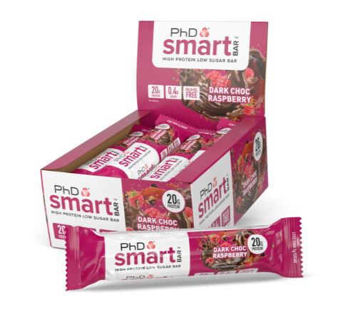 Smart Bar 12 Bars Dark Choc Raspberry