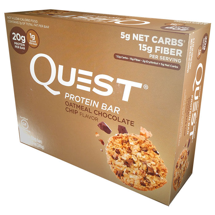 Quest Bars 12 Bars Oatmeal Chocolate Chip