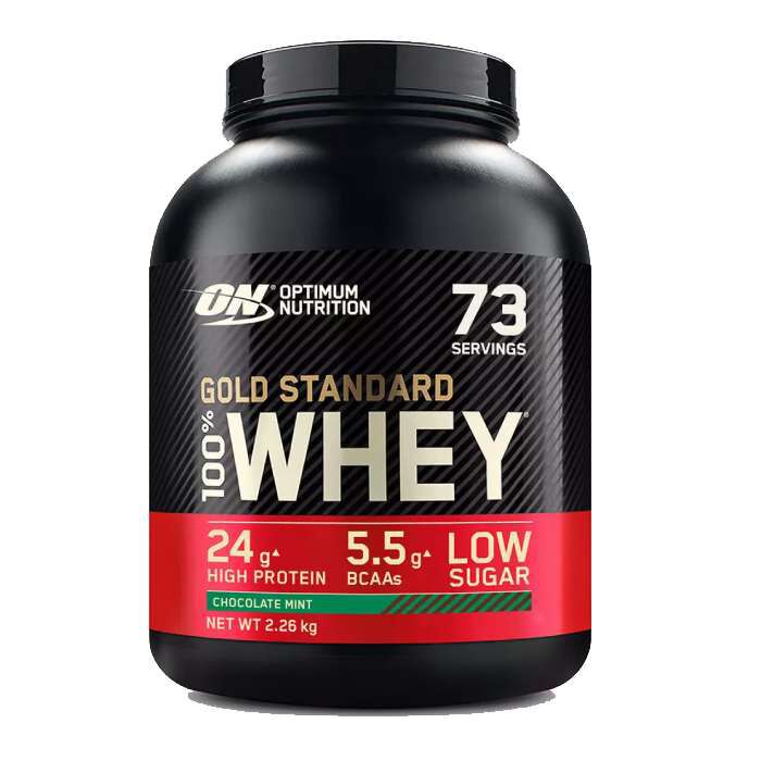 Gold Standard 100% Whey Protein 2.27kg Chocolate Mint Gold Standard 100% Whey Protein 2.27kg Chocolate Mint