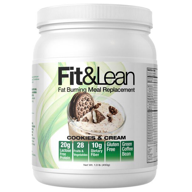 Fit and Lean Meal Replacement 450g Cookies and Cream