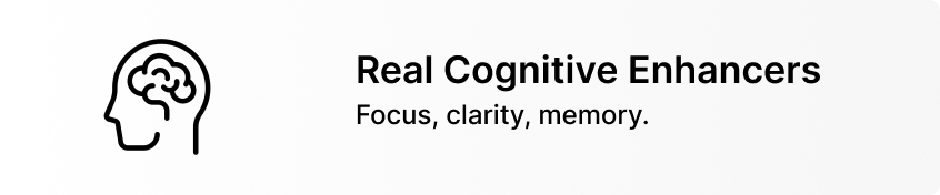 Real Cognitive Enhancers