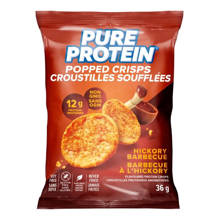 Popped Crisps 12 Packs Hickory Barbecue