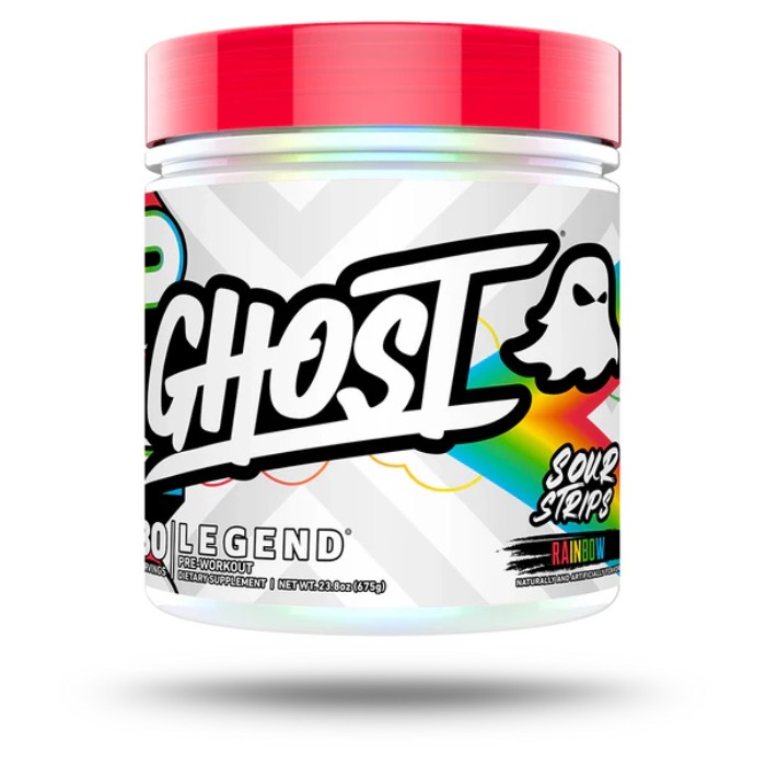 Ghost Legend V4 30 Servings Sour Strips Rainbow Candy