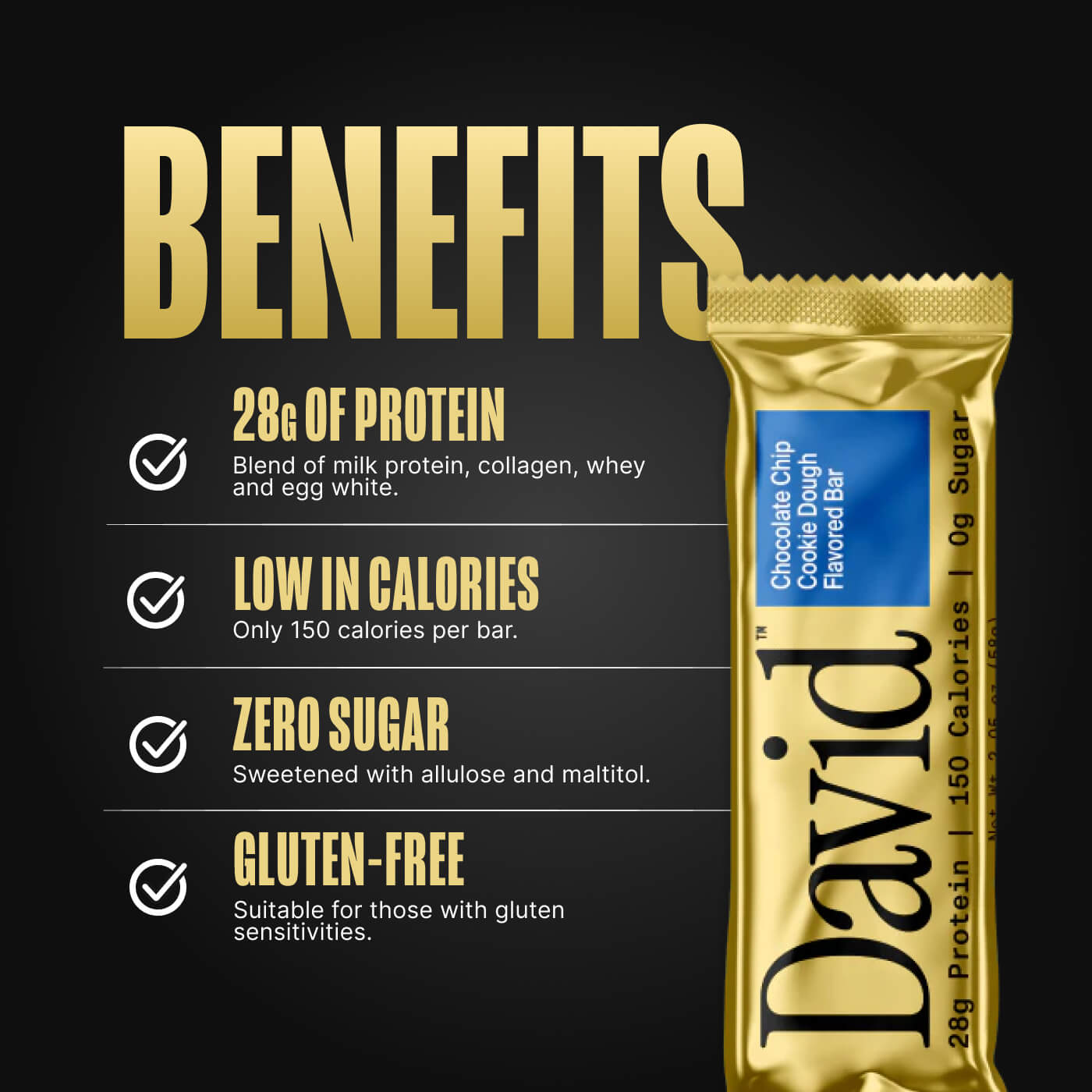 David Protein Bar 1 Bar Red Velvet David Protein Bar 1 Bar Red Velvet