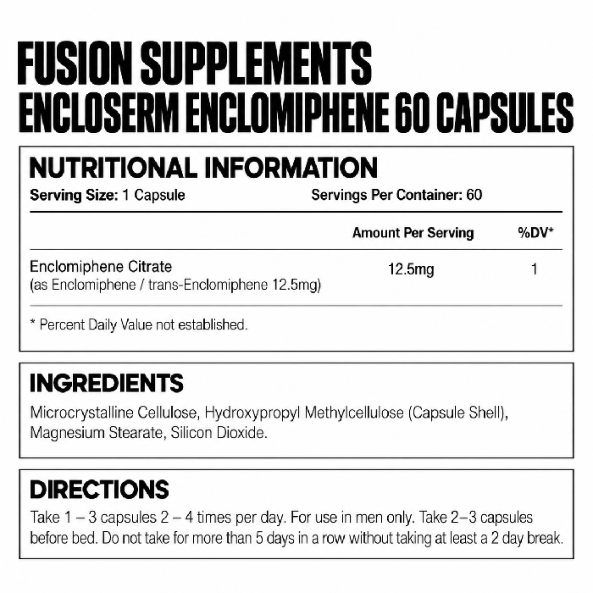 EncloSERM Enclomiphene 60 capsules