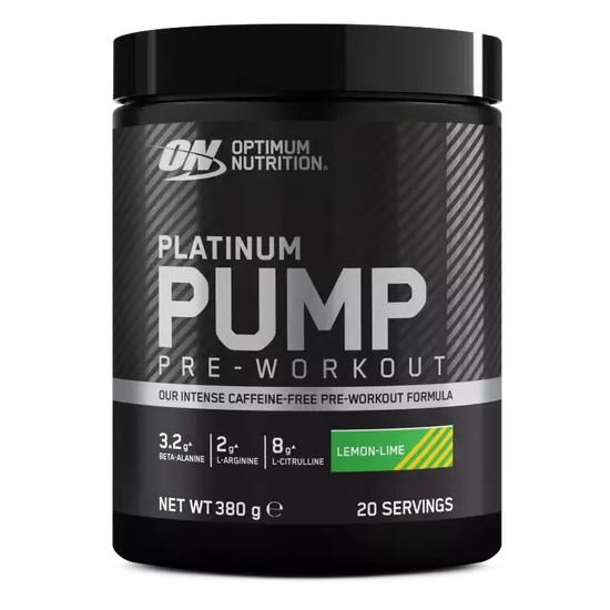 Optimum Nutrition Platinum Pump - 20 servings lemon lime - Enhance Focus & Muscle Pumps - Predator Nutrition