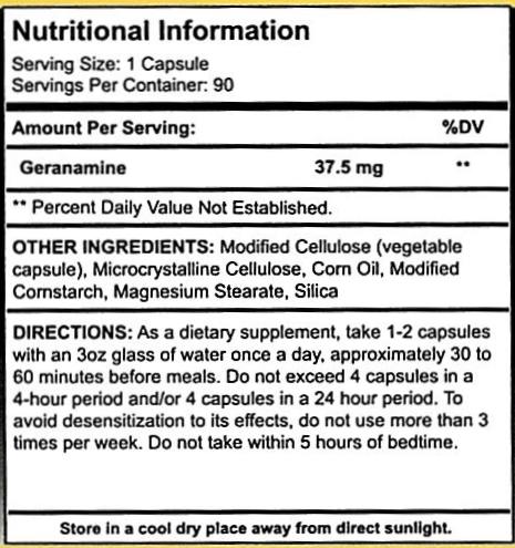 Geranamine 90 Capsules