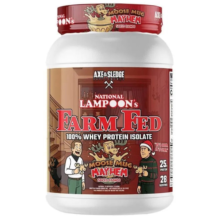 Farm Fed Protein 840g Moose Mayhem Spiced Eggnog Farm Fed Protein 840g Moose Mayhem Spiced Eggnog