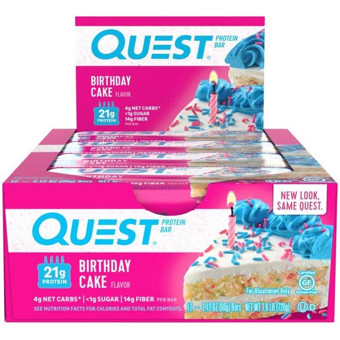 Quest Bars 12 Bars Birthday Cake