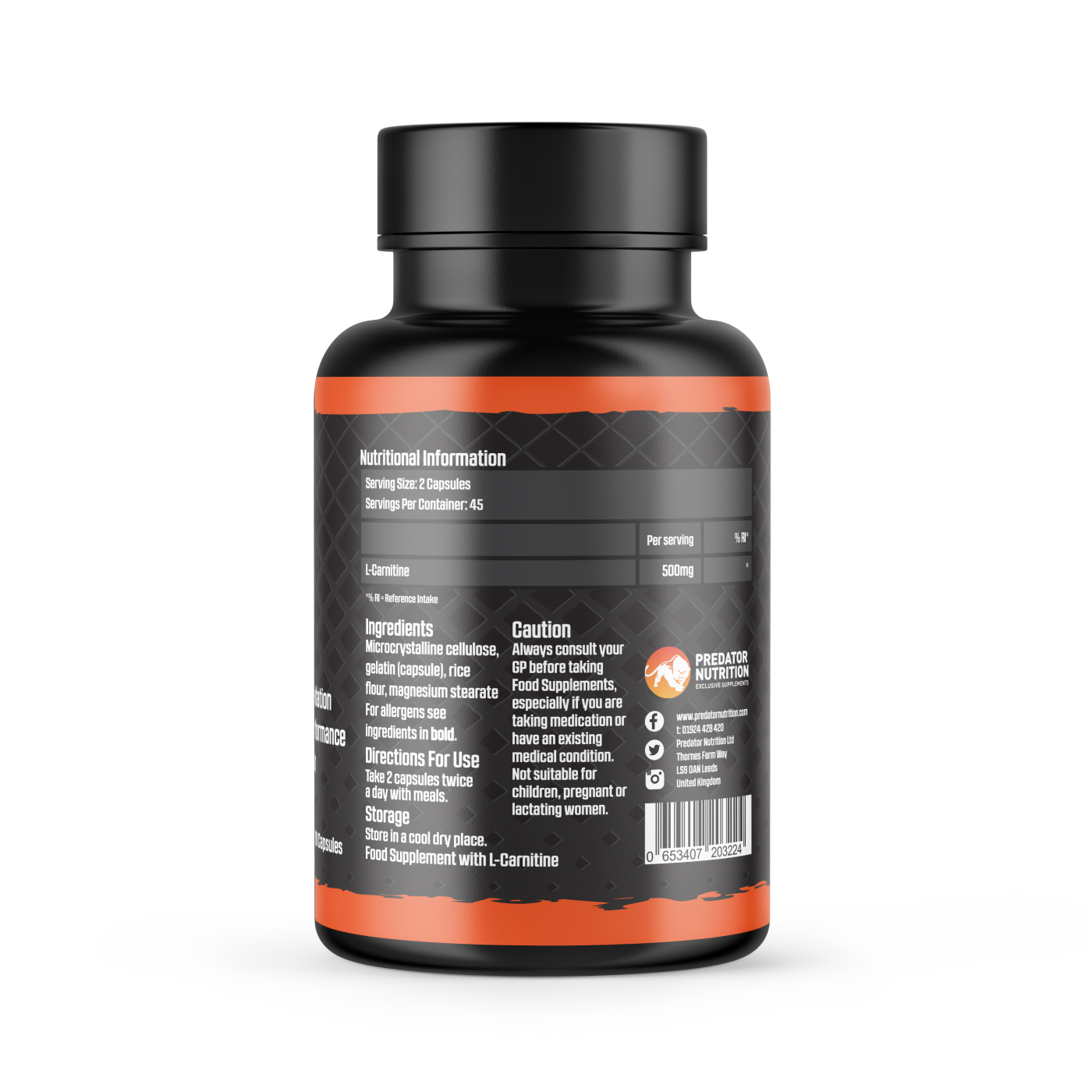 L-Carnitine 500mg 90 caps L-Carnitine 500mg 90 caps