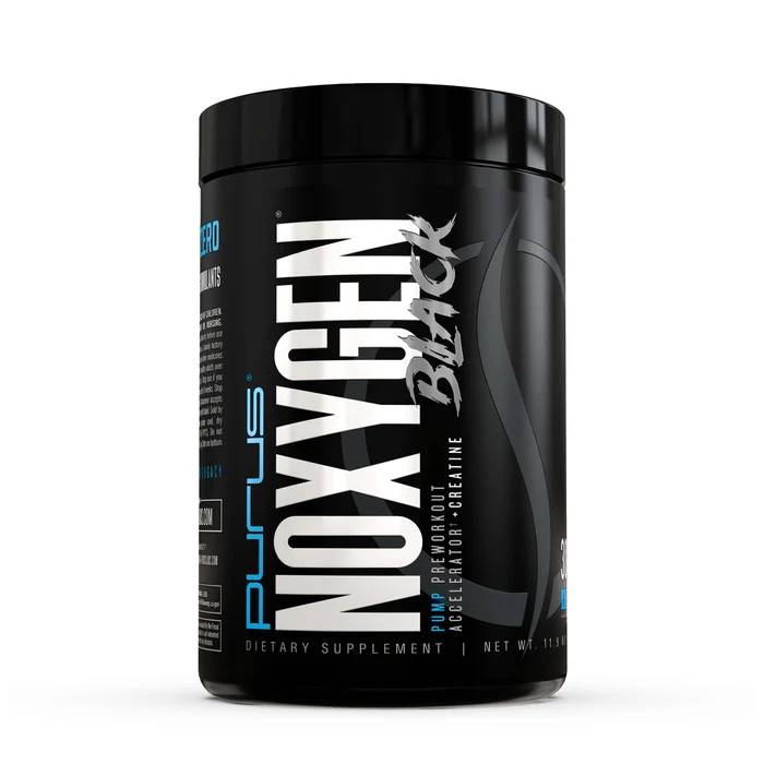 Noxygen Black Pump Preworkout 30 Servings Blue Raspberry