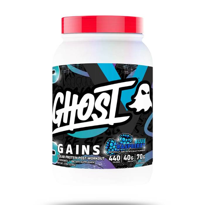 Ghost Clear Gains 1230g Blue Raspberry