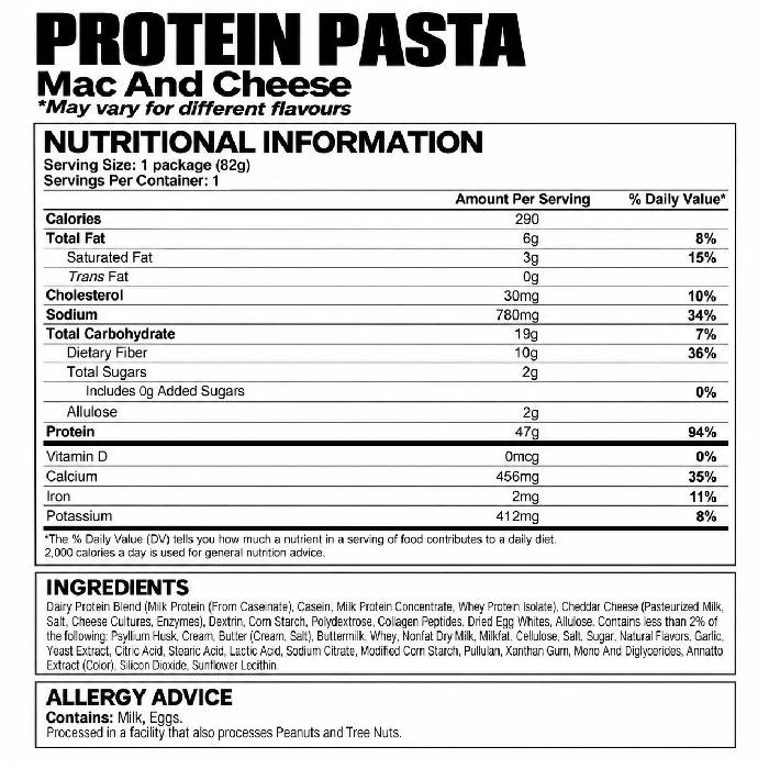 Legendary Foods Protein Pasta 6 Pack Garlic Parmesan