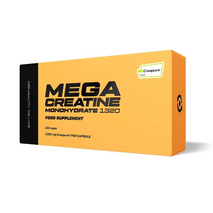 Mega Creatine Monohydrate 1320 120 Capsules
