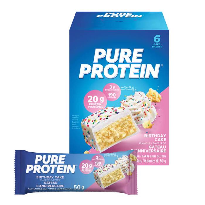 Pure Protein Bars 6 Bars Birthday Cake