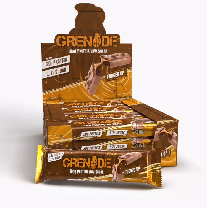 Grenade Protein Bars 12 Bars Fudged Up