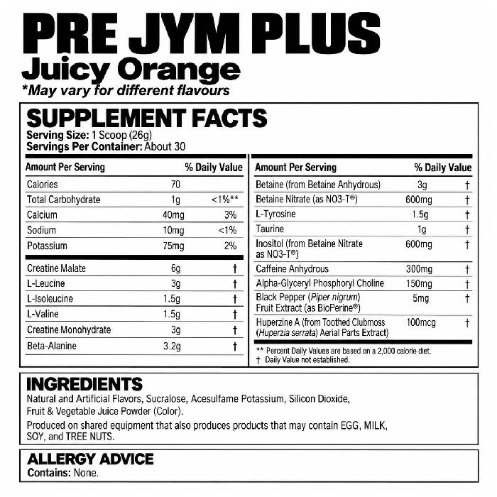 Pre JYM Plus 30 Servings Iced Tea Lemonade Pre JYM Plus 30 Servings Iced Tea Lemonade