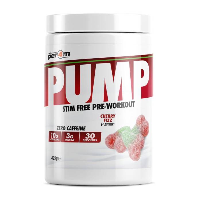 Pump Stim Free Pre Workout 30 Servings Cherry Fizz