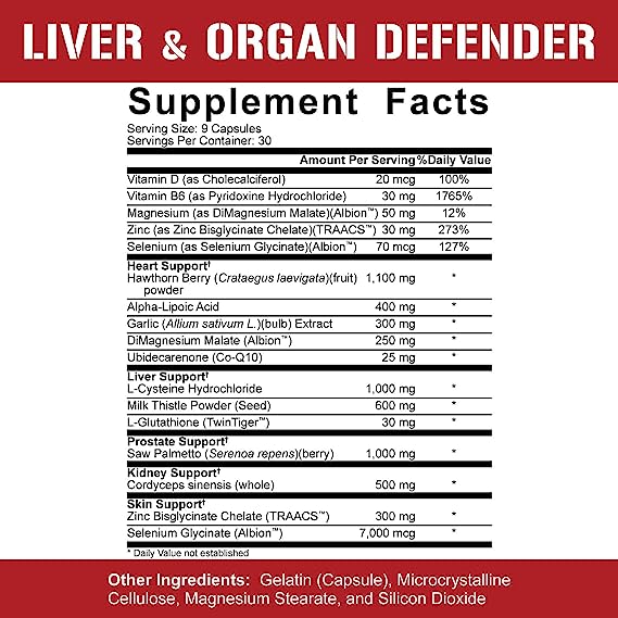 Liver and Organ Defender 270 Caps