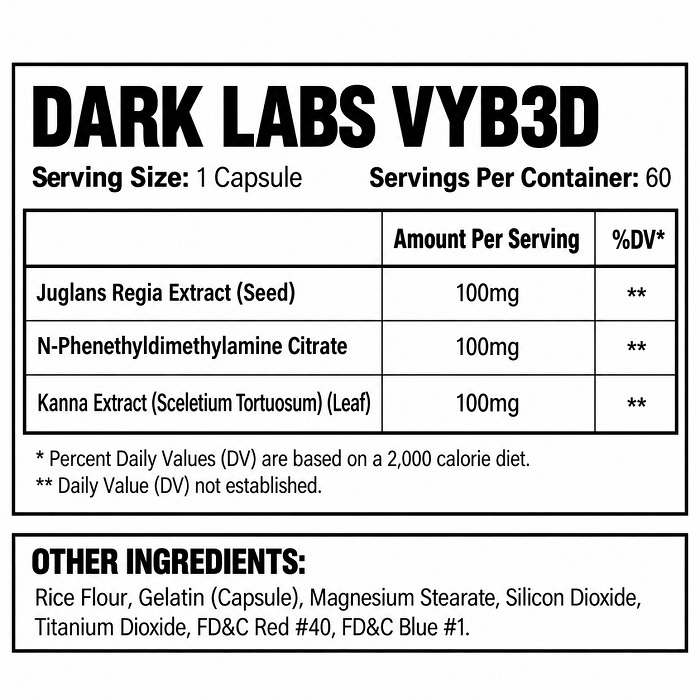 VYB3D (Euphoria) 60 capsules VYB3D (Euphoria) 60 capsules
